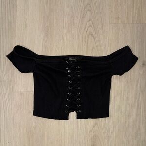 Forever 21 Black Crop Top